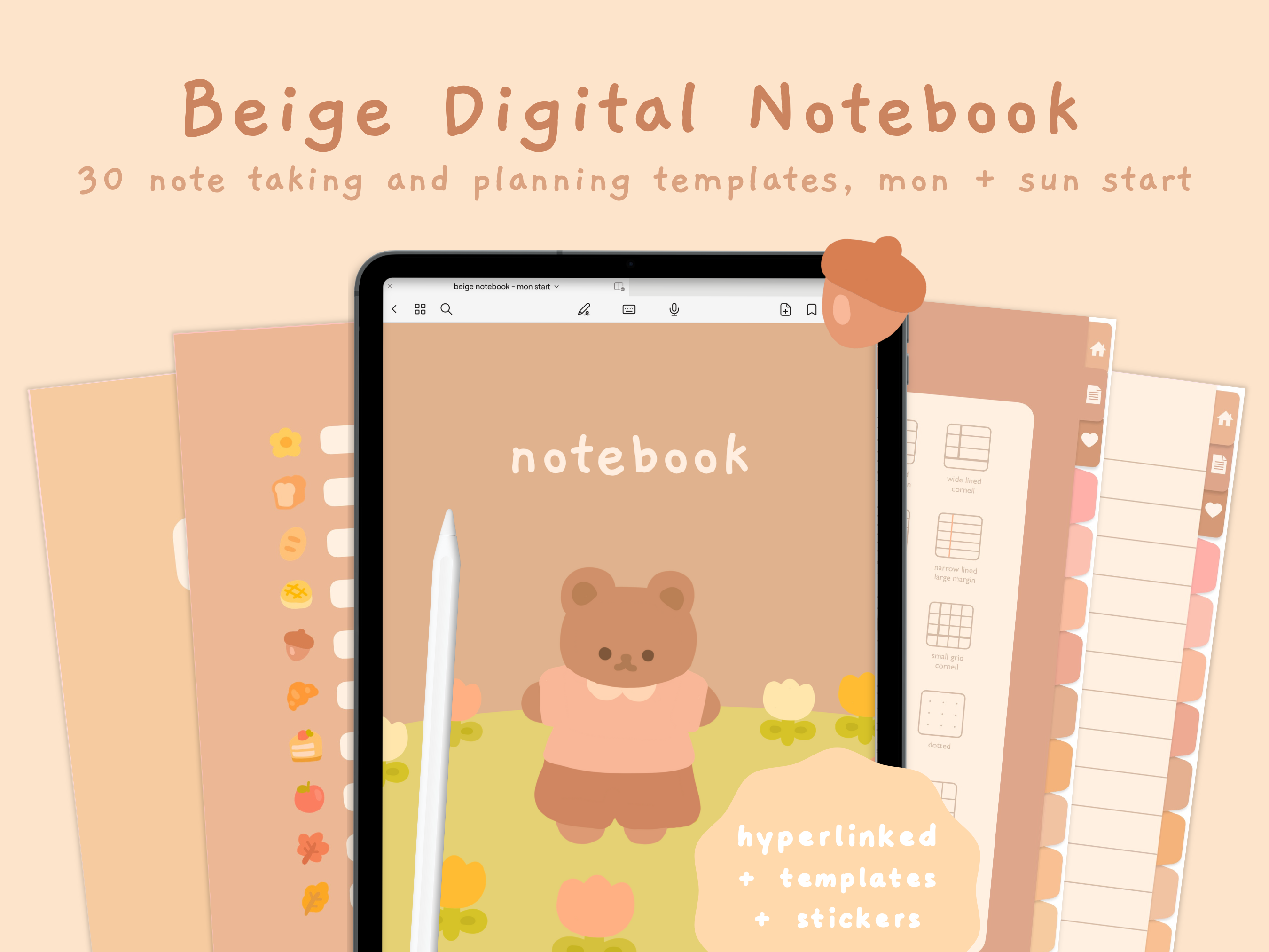 beige digital notebook (v2) – StudioCherii