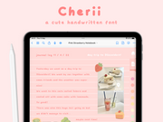 Cute Handwritten Font Cherii