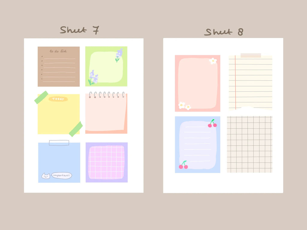 digital stickers - sticky notes – StudioCherii